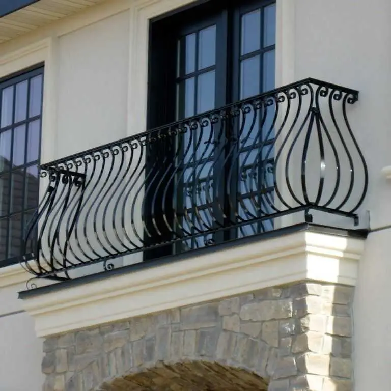 Old Railings, New Safety Standards: A Guide for Los Angeles Property Owners 4 Exterior wrought iron guard rails showing the commonly required 42 inch height in Los Angeles