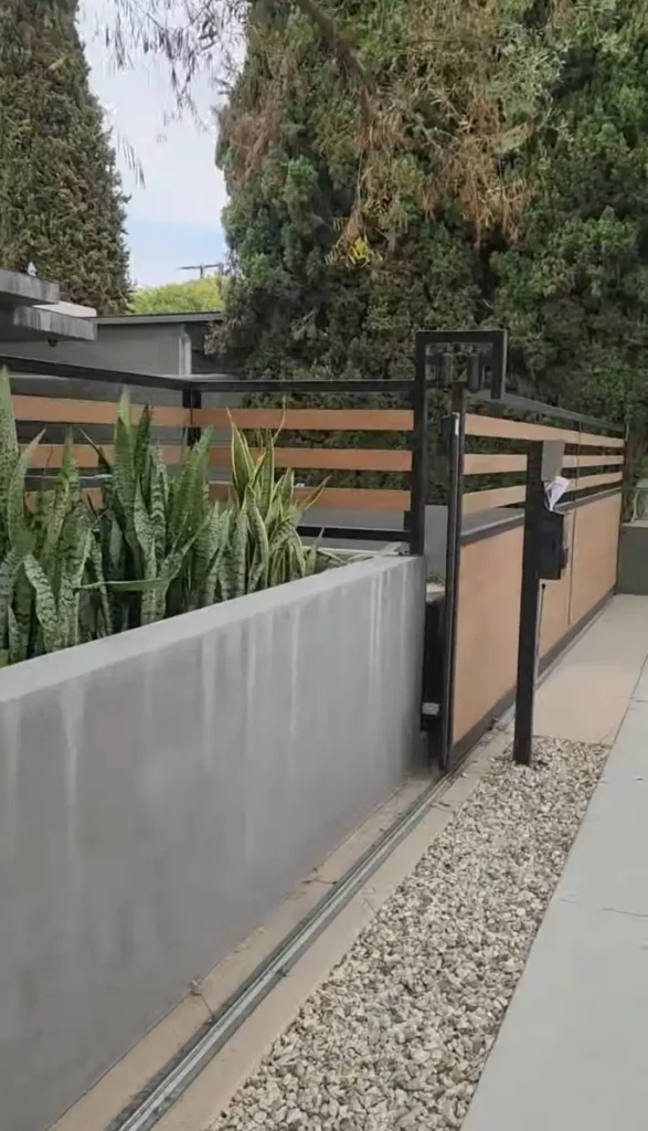 wood and iron gate