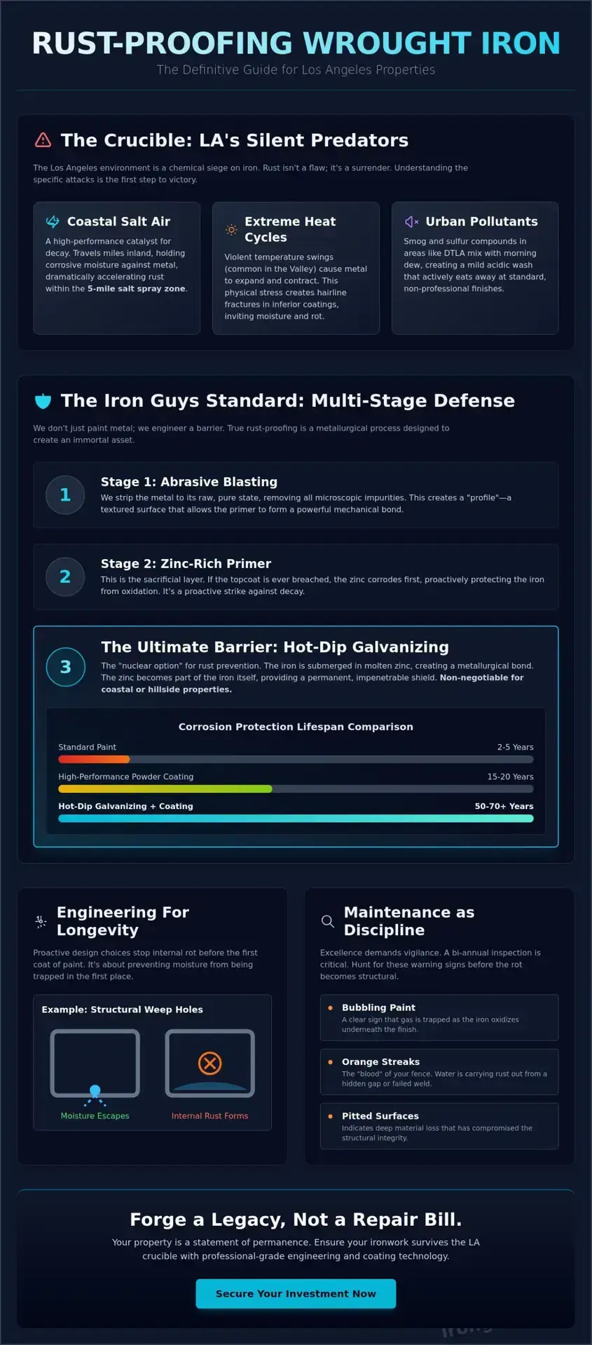 Rust Proofing Wrought Iron Fence: The Los Angeles Guide to Forging Longevity