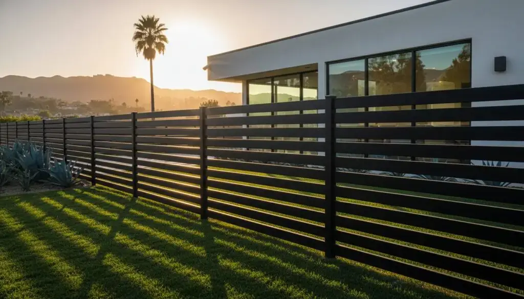 Horizontal Iron Fence Design Los Angeles: Elite Security & Modern Artistry