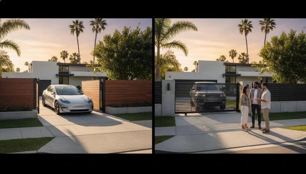 Sliding Gate vs Swing Gate for Small Driveway: The Battle for Space