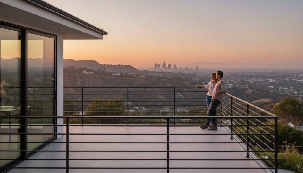 Horizontal Iron Balcony Railing Designs: Modern LA Style Meets Unbreakable Security 7 Horizontal Iron Balcony Railing Designs: Modern LA Style Meets Unbreakable Security