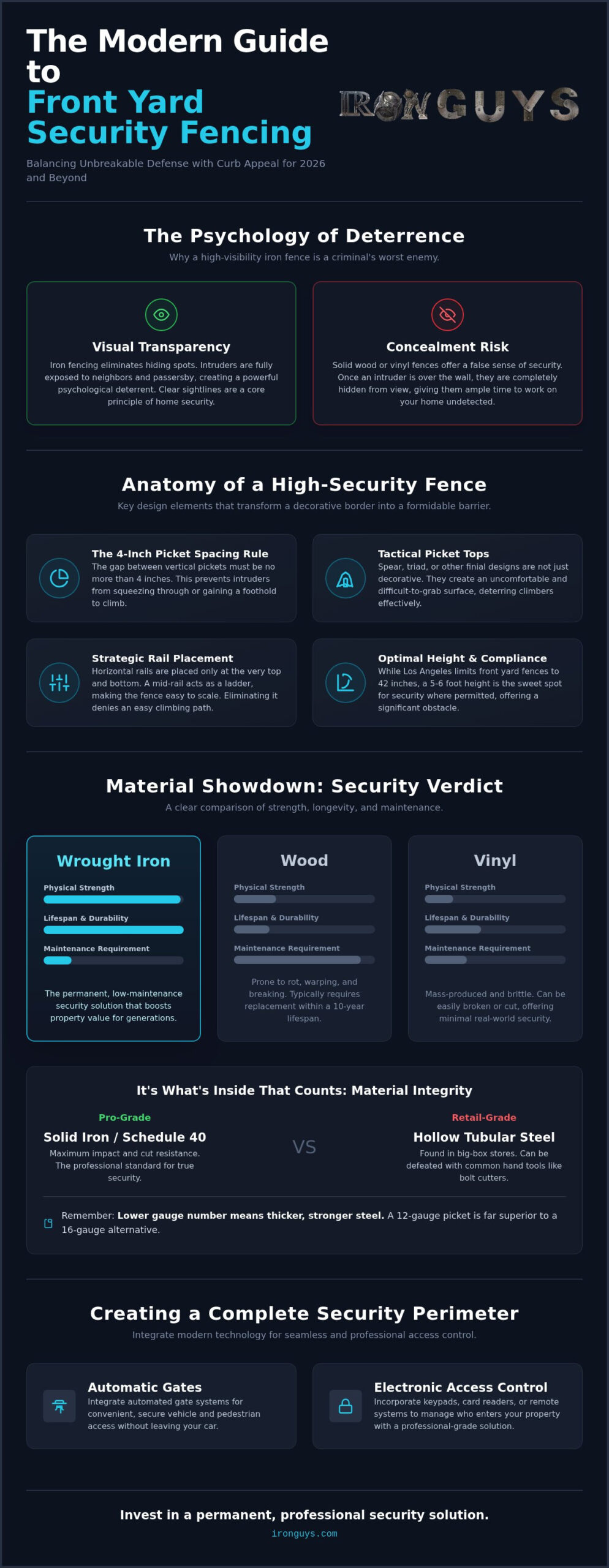 Wrought Iron Fence for Front Yard Security: The Homeowner’s 2026 Defense Guide 1 Wrought Iron Fence for Front Yard Security: The Homeowner’s 2026 Defense Guide