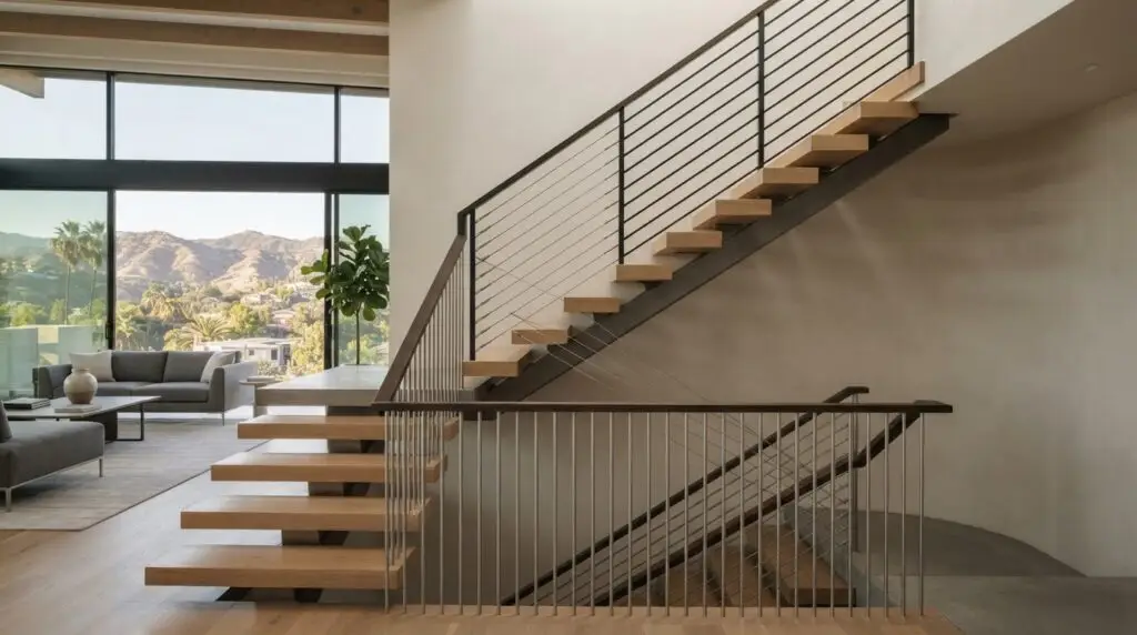 Modern Stair Railing Design Ideas for Burbank Homes 1 Modern Stair Railing Design Ideas for Burbank Homes